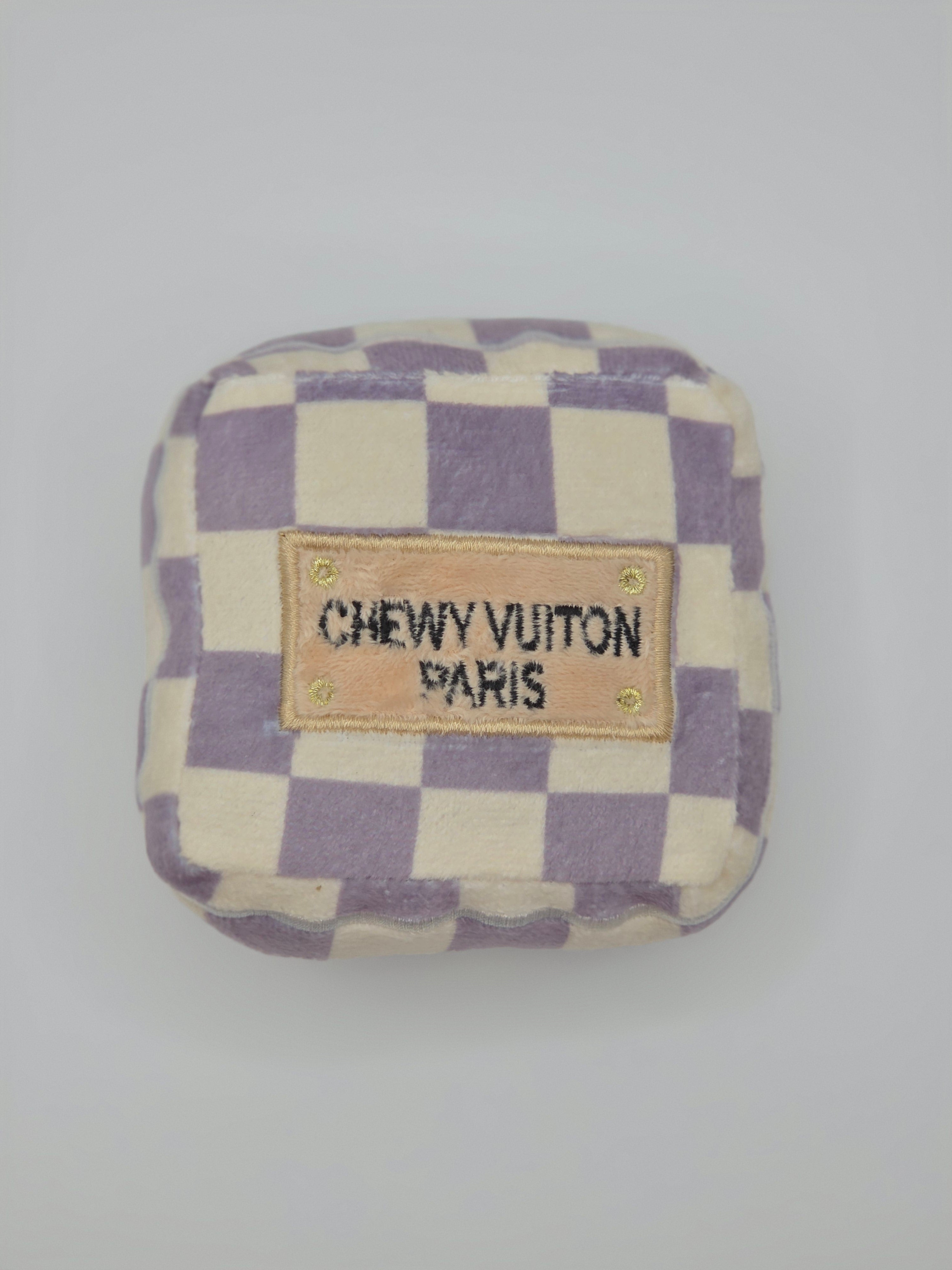 Chewy Vuitton Squeaky Gift Box