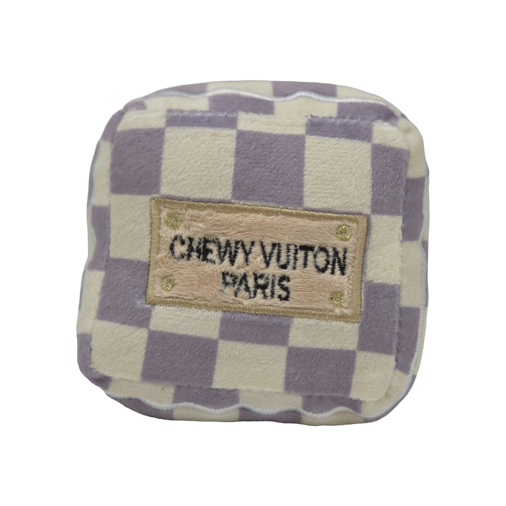 Chewy Vuitton Squeaky Gift Box