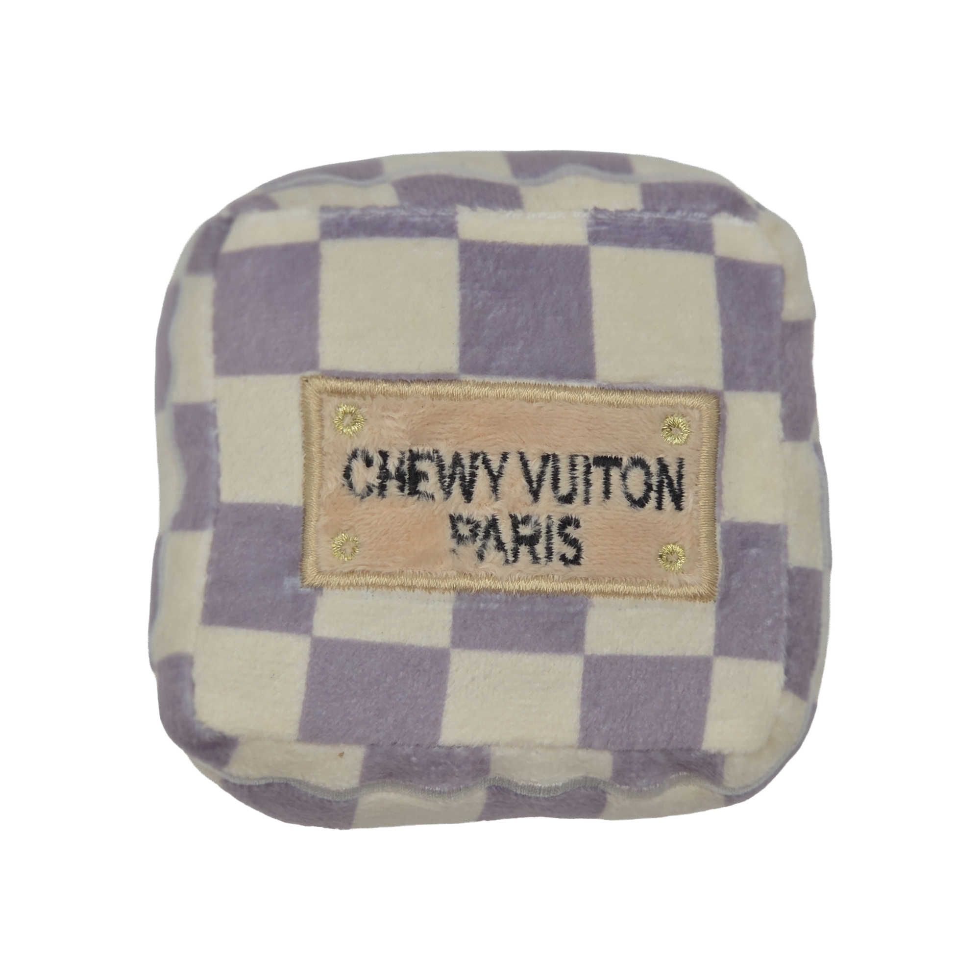 Chewy Vuitton Squeaky Gift Box