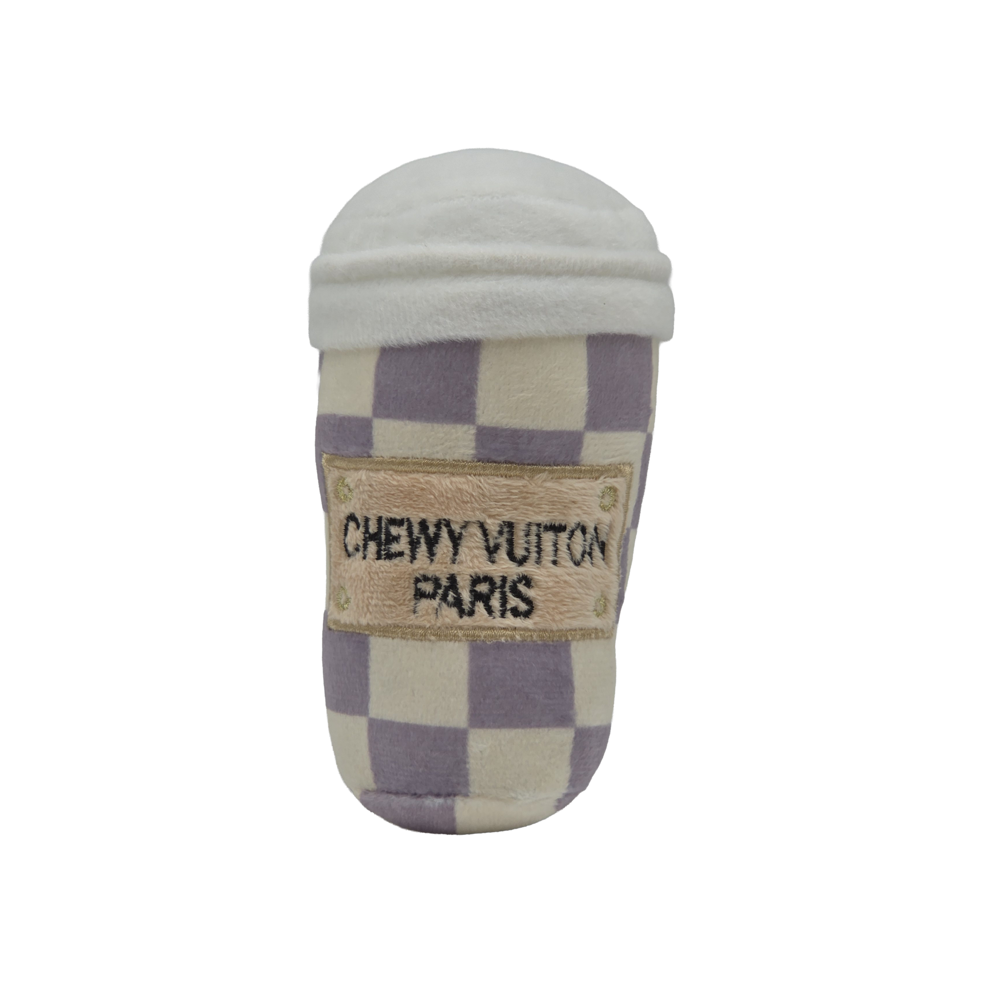 Chewy Vuitton Squeaky Coffee Cup