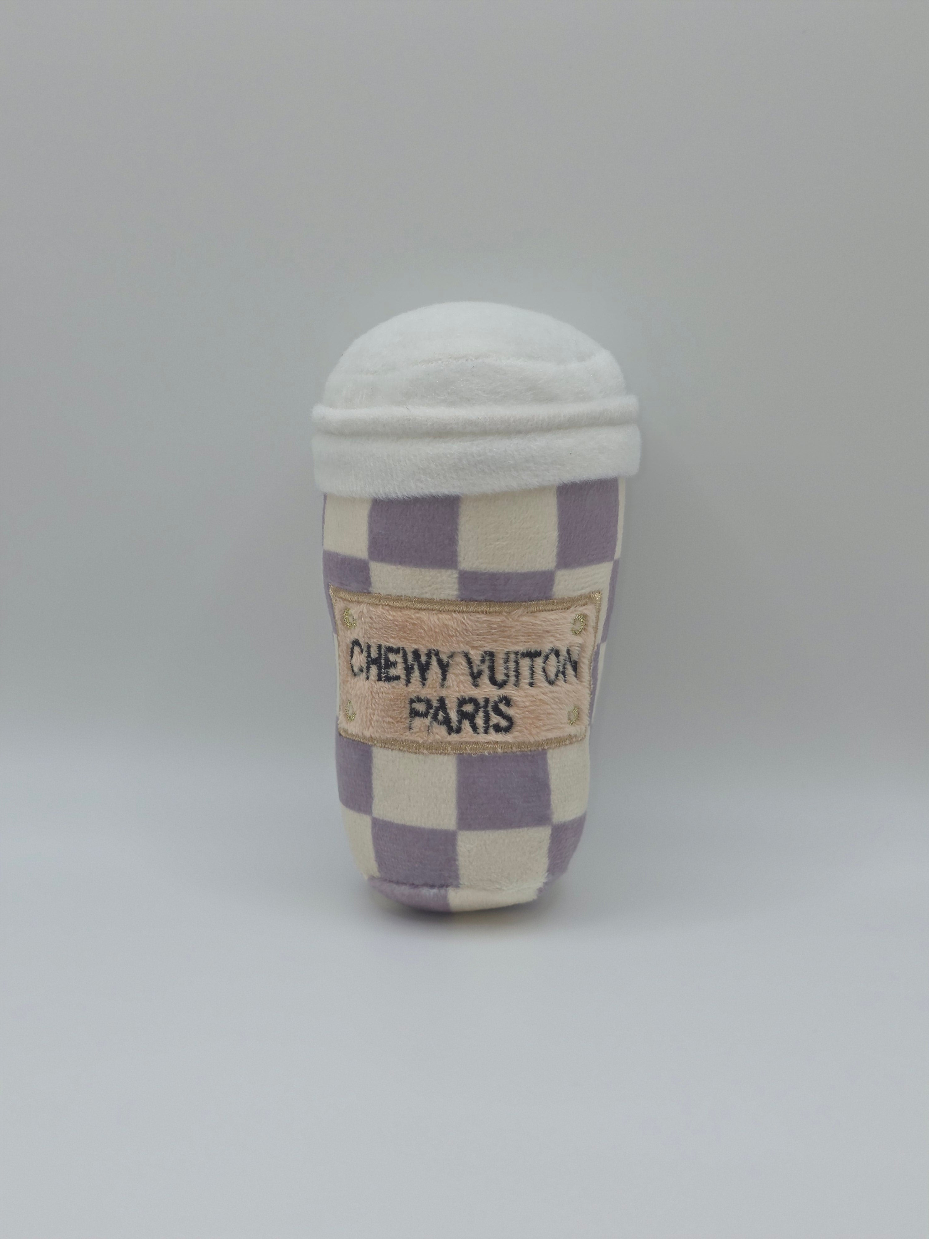 Chewy Vuitton Squeaky Coffee Cup