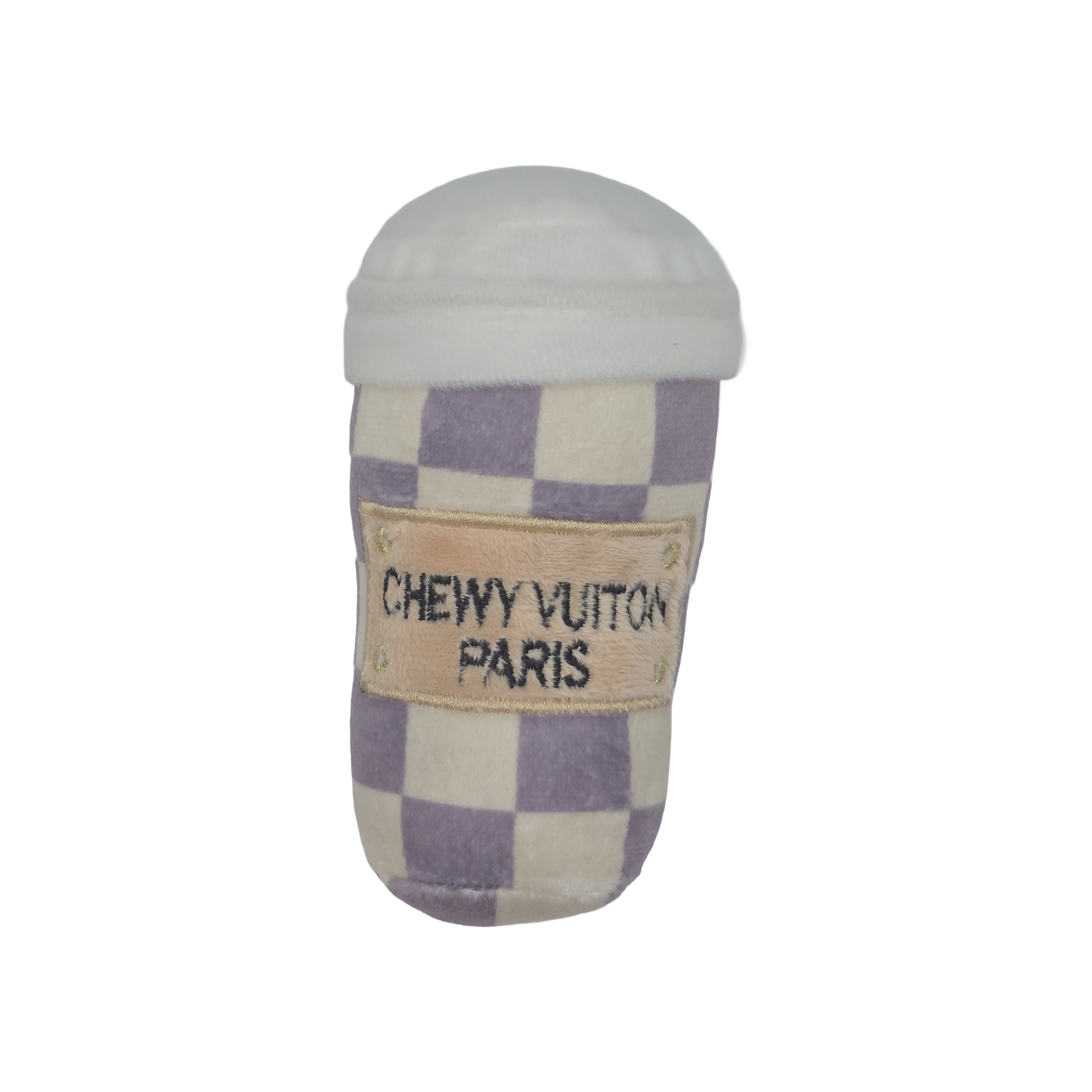 Chewy Vuitton Squeaky Coffee Cup