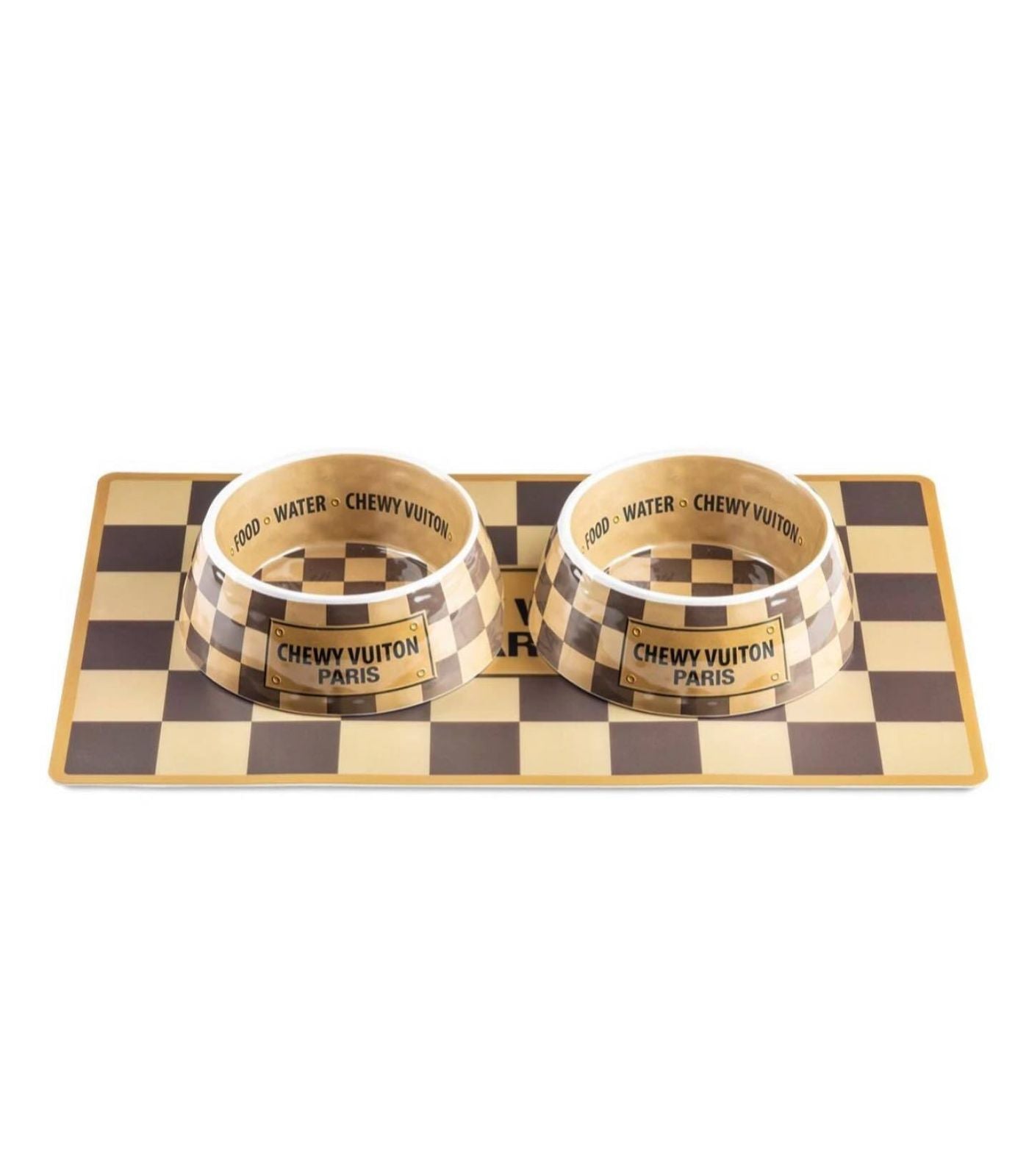 Chewy V Dog Bowl Set