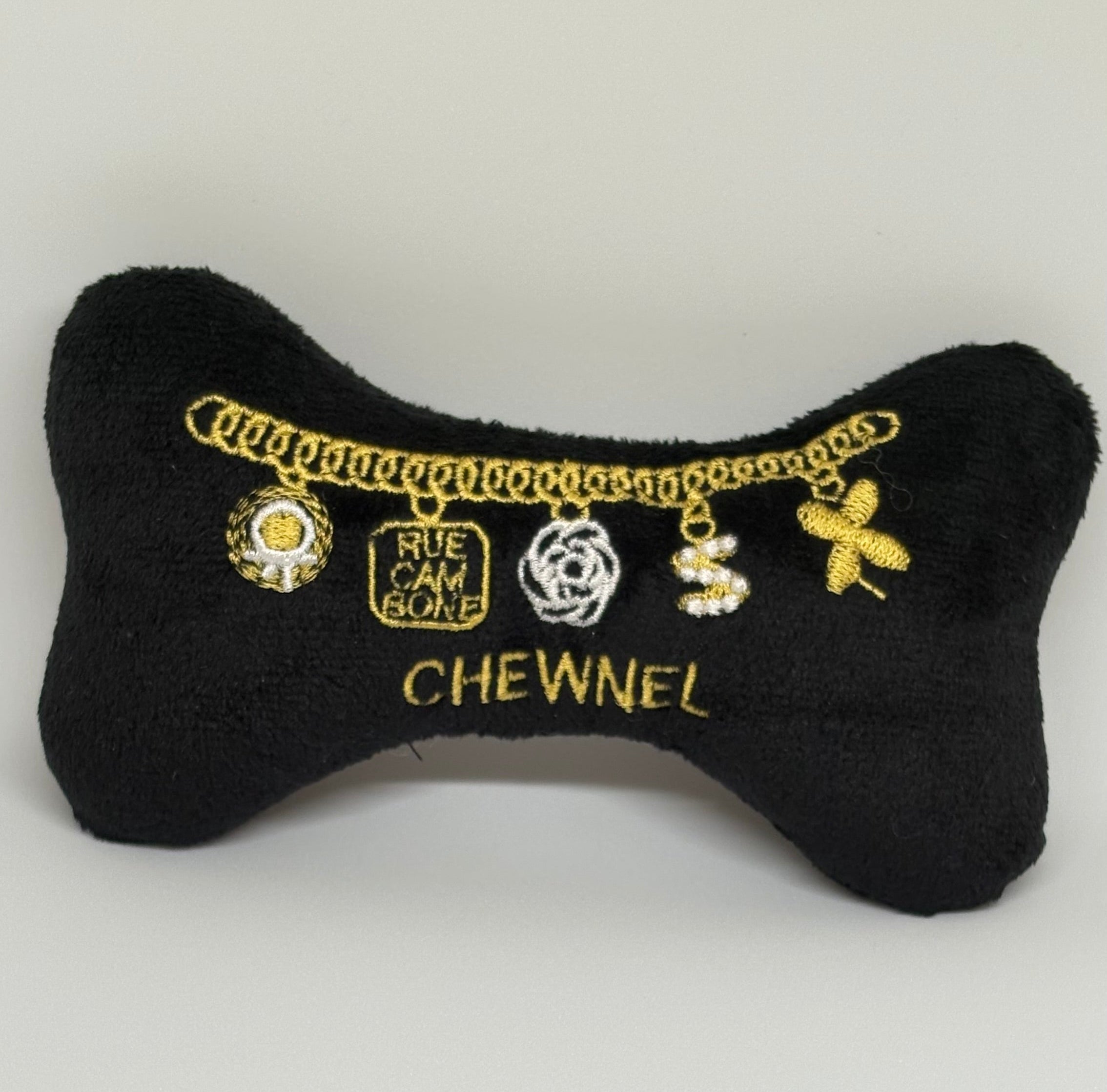 Chewnel Squeaky Bone (Black)