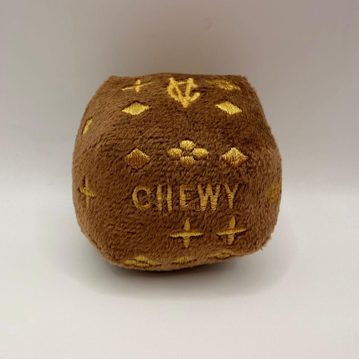 Chewy Vuitton Squeaky Brown Ball